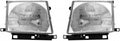 Headlight Assembly Pair for Toyota Tacoma 1999 2000 J448
