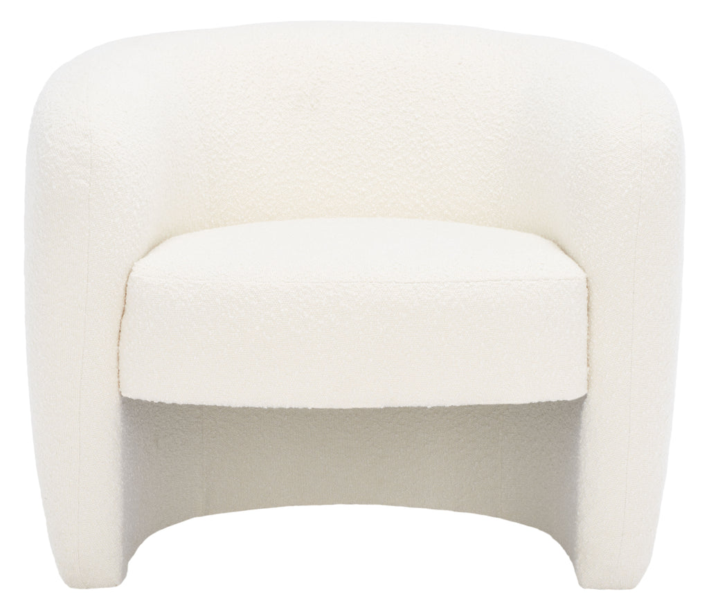 Ivory Boucle Accent Chair I531
