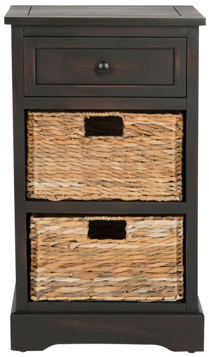 Brown Storage Side Table D893