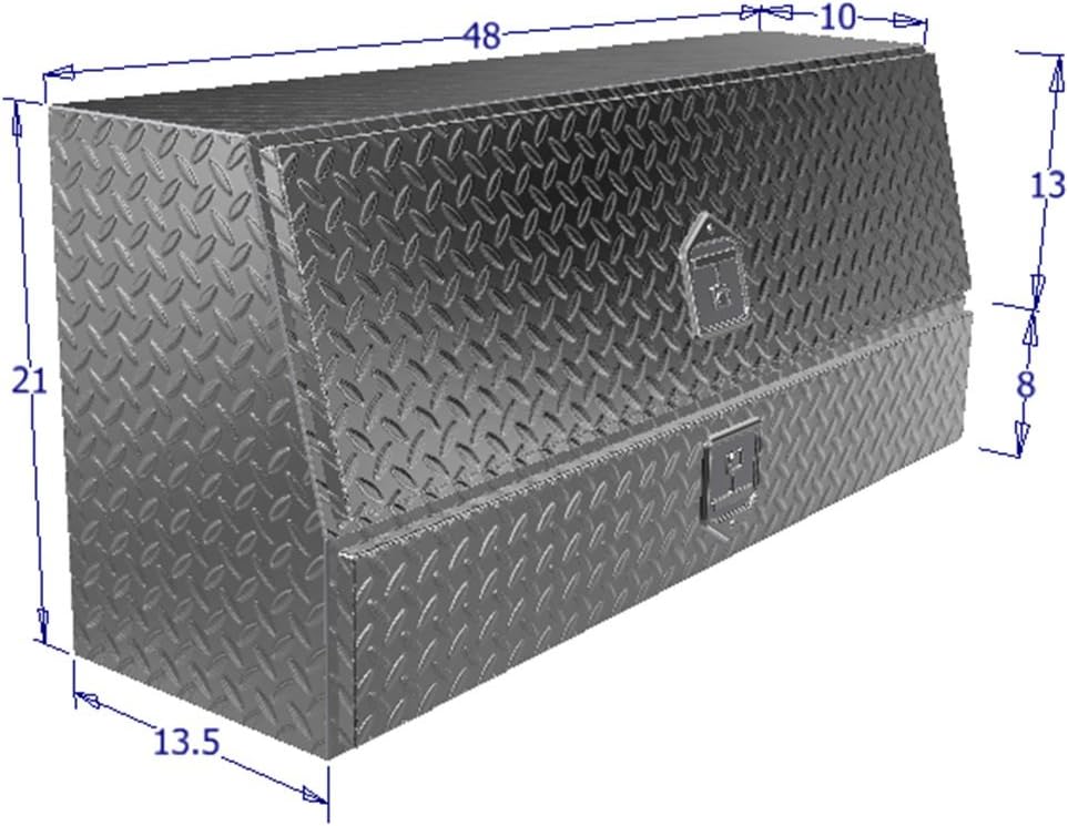 48" Contractor TopSider Tool Box with Doors & Drawers, Polished Aluminum Y8063