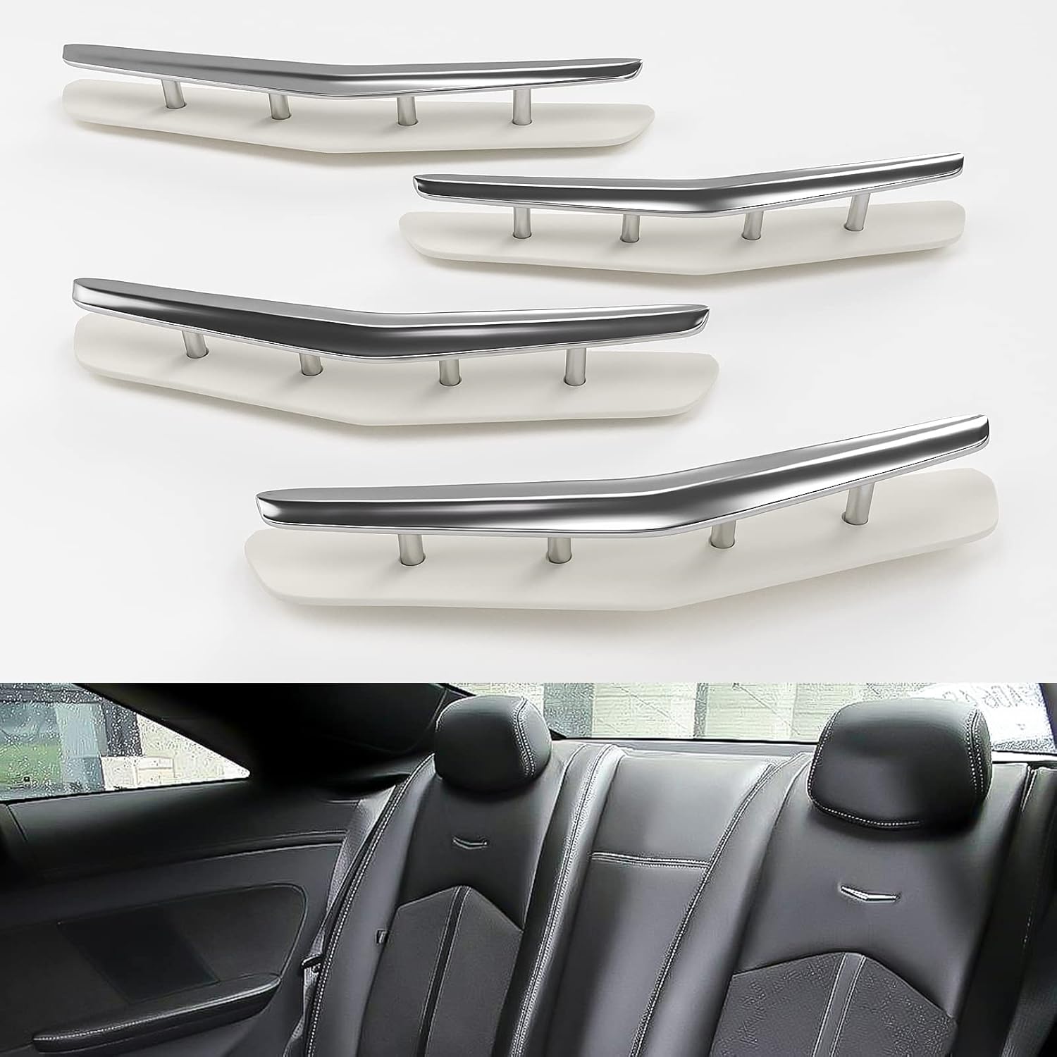 Leather Seat Wave Crest Badge 4PCS V79902