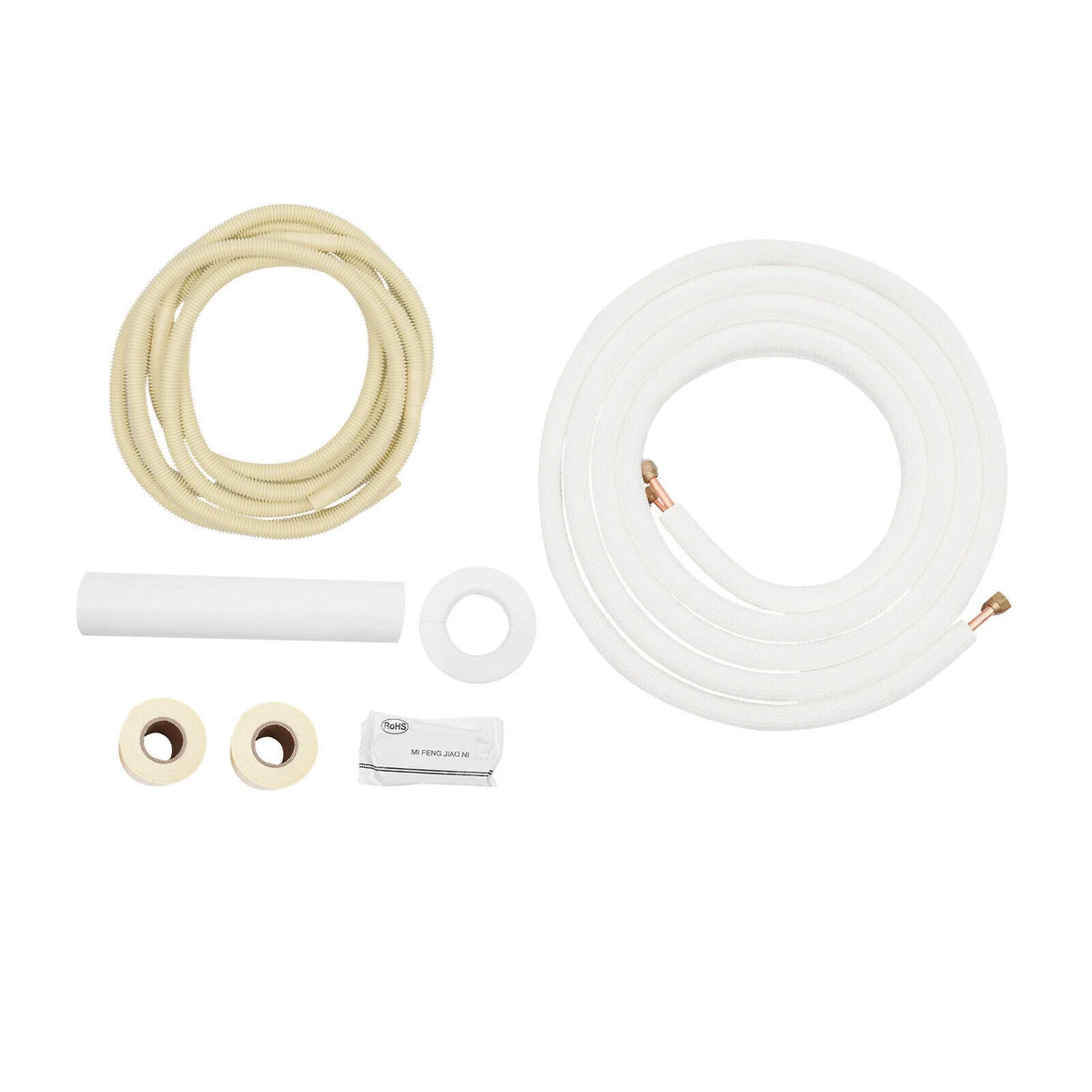 16ft Ductless Mini Split Line Set Control Wire Insulated Copper Tubing 1/4"x3/8" W9258