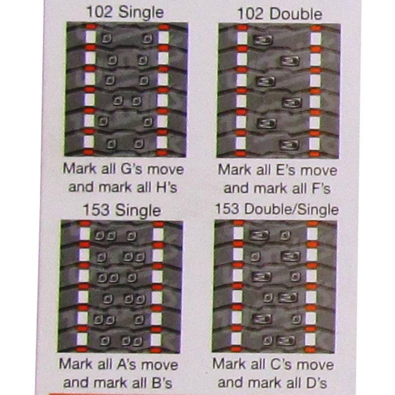1.325 inch 1-Ply Track Stud Kit - 153 Pack S4395