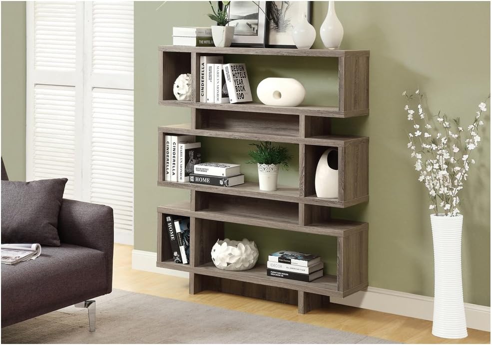 White Modern Style Bookcase, 47.2 54.5 K73450