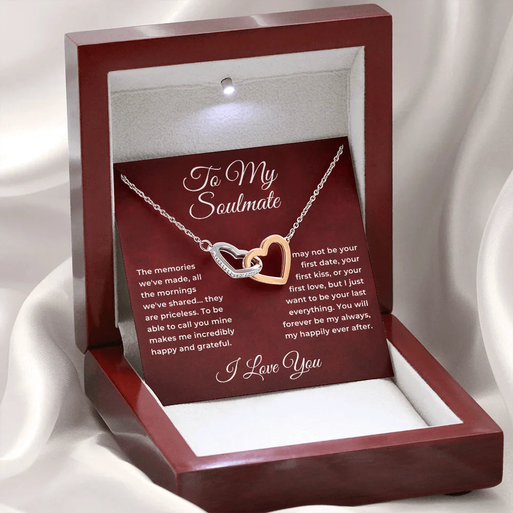 Interlocking Hearts Pendant Necklace I722379
