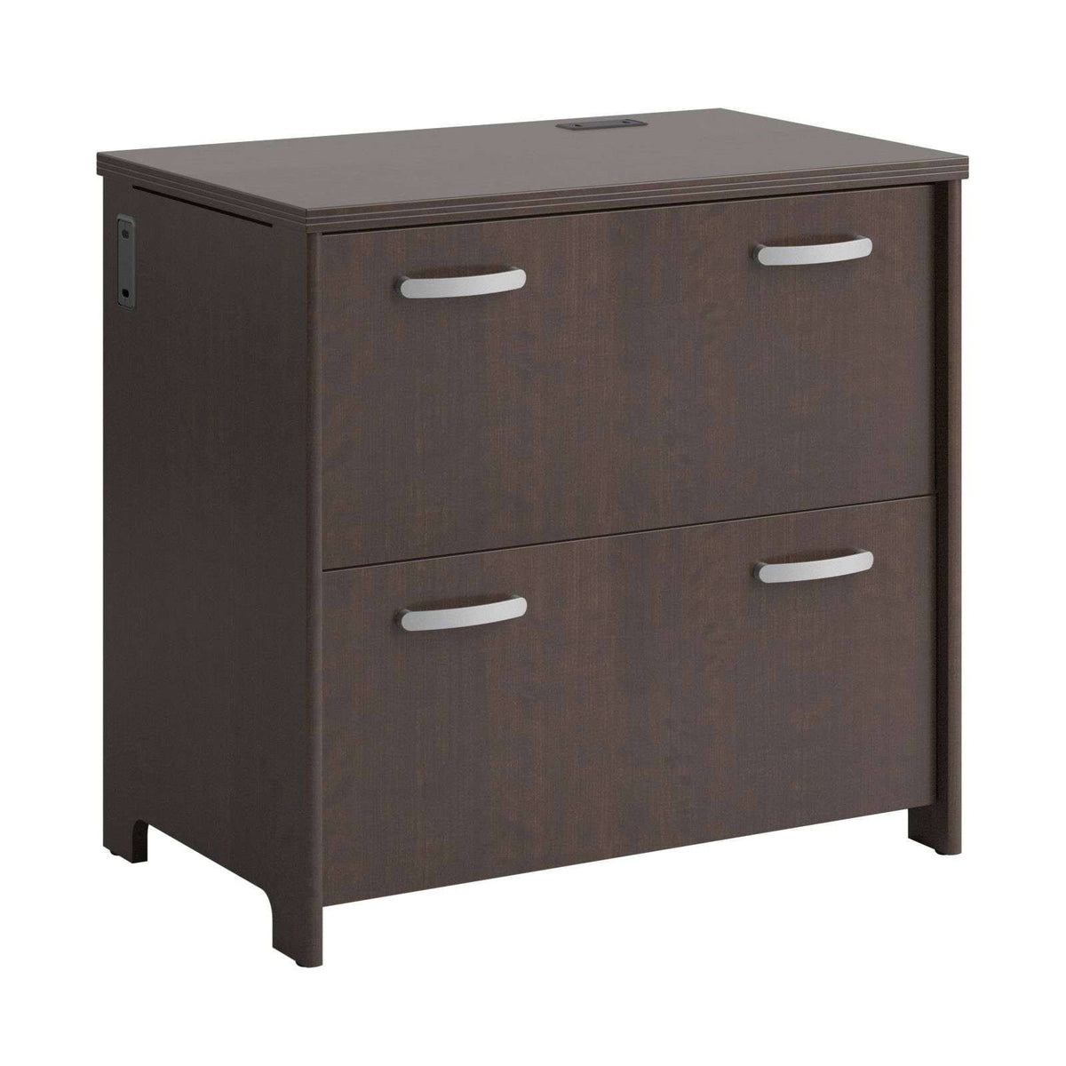 Mocha Cherry 2-Drawer Lateral File Cabinet Q40252
