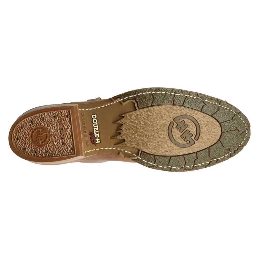 Men's Double H 12 inch Gel Ice Work Western, Size: 8, Brown H40640
