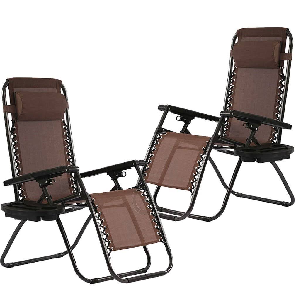 Set of 2 Zero Gravity Reclining Folding Chairs V416