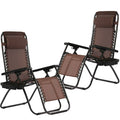 Set of 2 Zero Gravity Reclining Folding Chairs V416