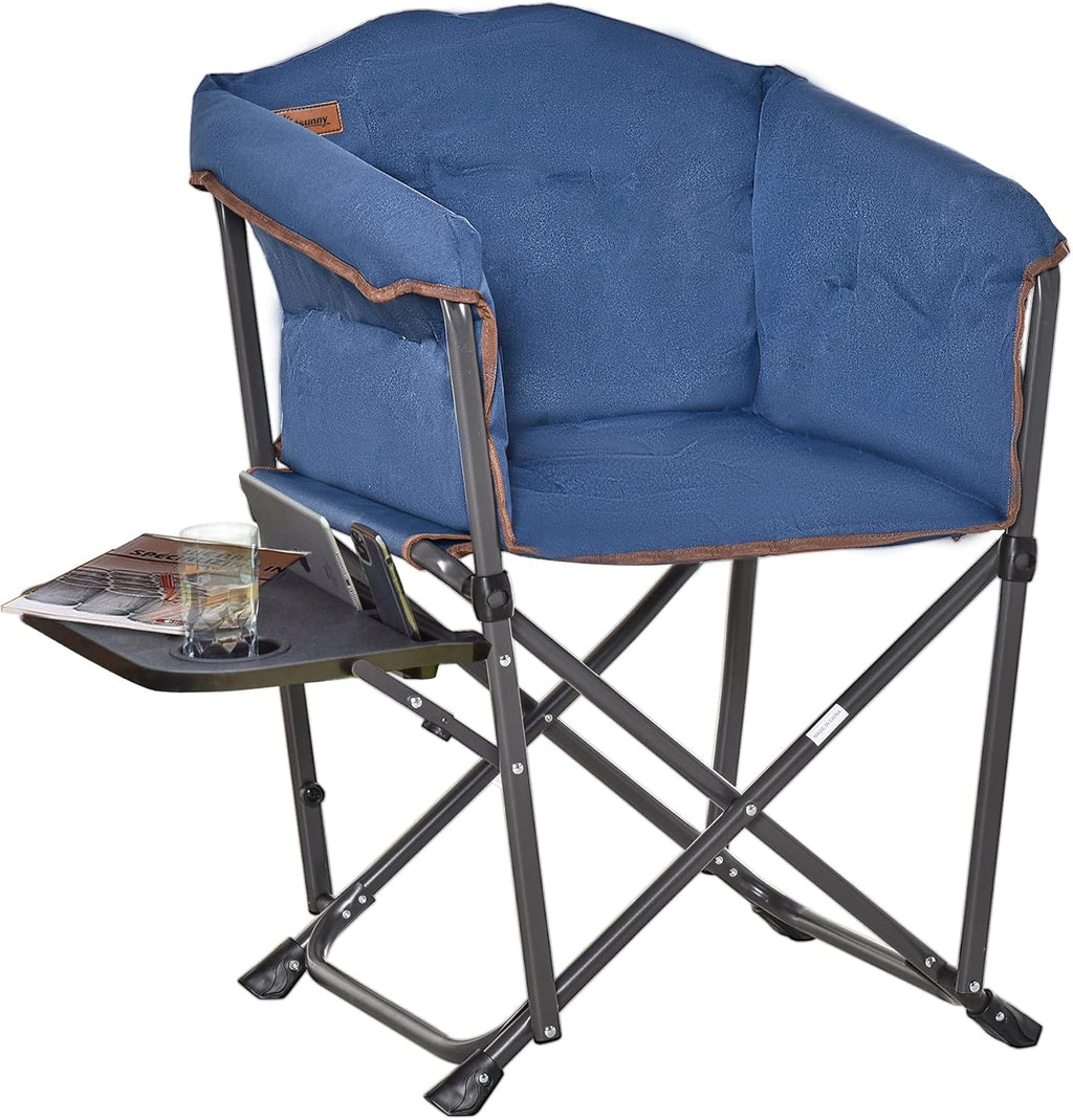 Green Oversized Folding Director Chair with Side Table V1387