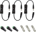 LED Strip Switch Connector with 3 x 12V Inline Switch, 3 x Female DC Power Jack, 3 x Adhesive Tape K75606