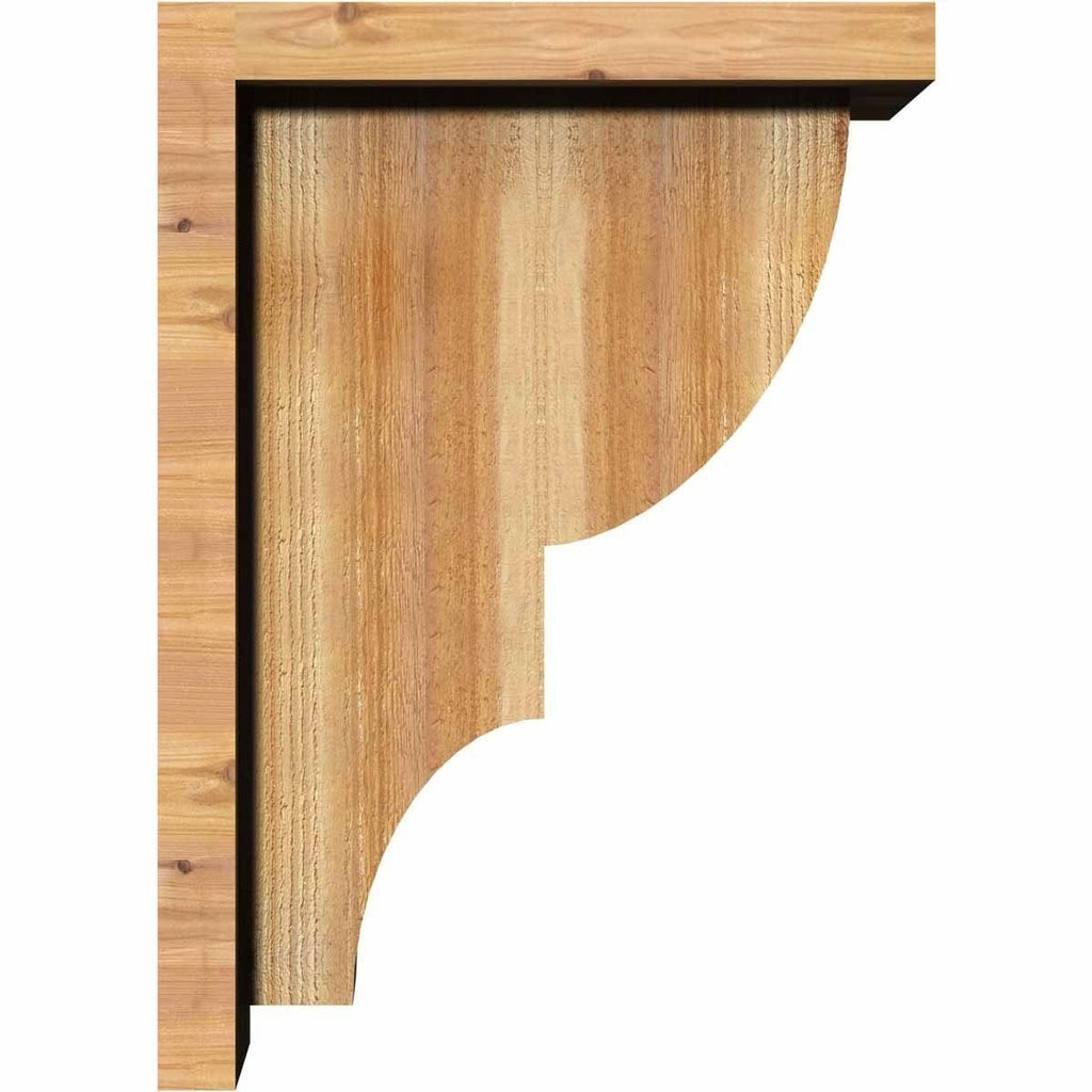Ridgewood Rough Sawn Corbel with Backplate, Western Red Cedar E6126