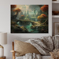 Castles Print on Natural Pine Wood U569