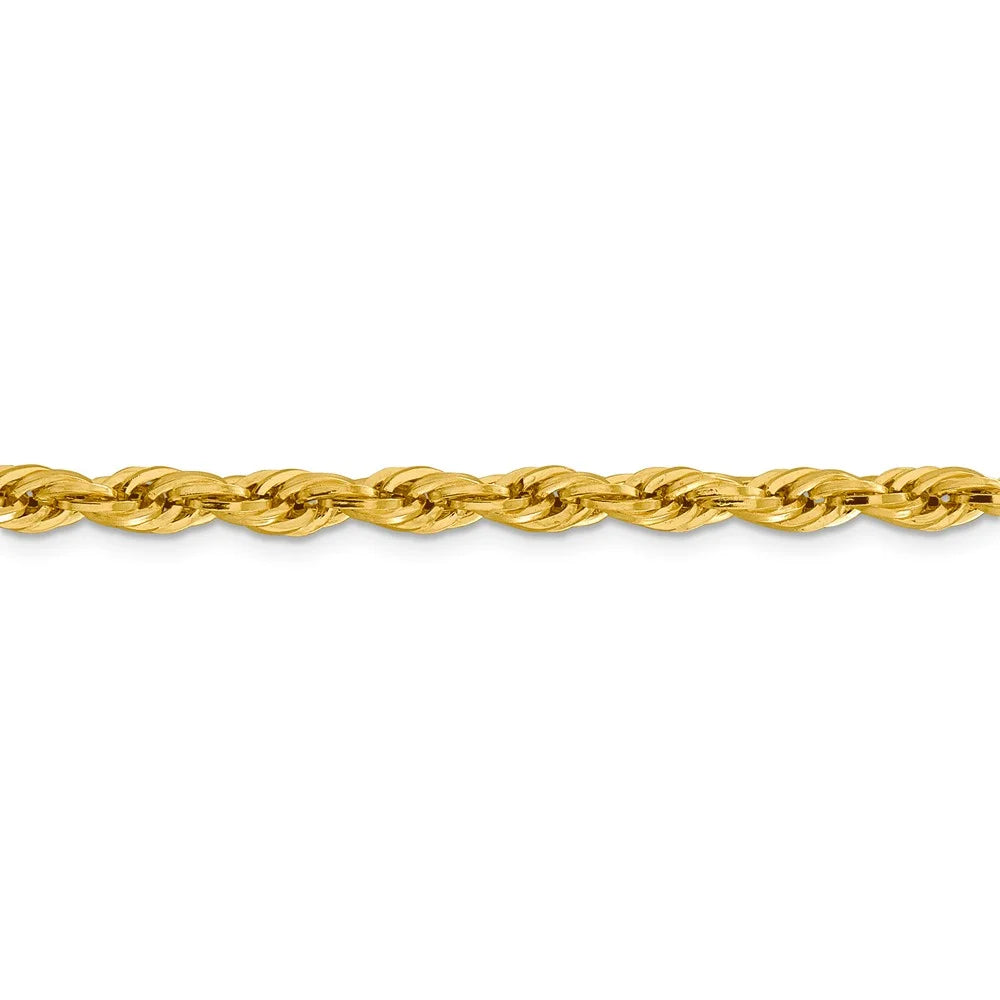 14kt Yellow Gold 4.75mm Rope Chain 24 inch Lobster Clasp M94459