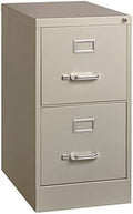 Light Gray Metal 2 Drawer Vertical File Cabinet F788