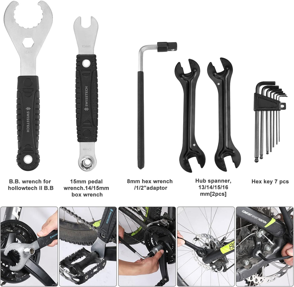 30 Piece Bike Repair Tool Kit with Storage Case V34423