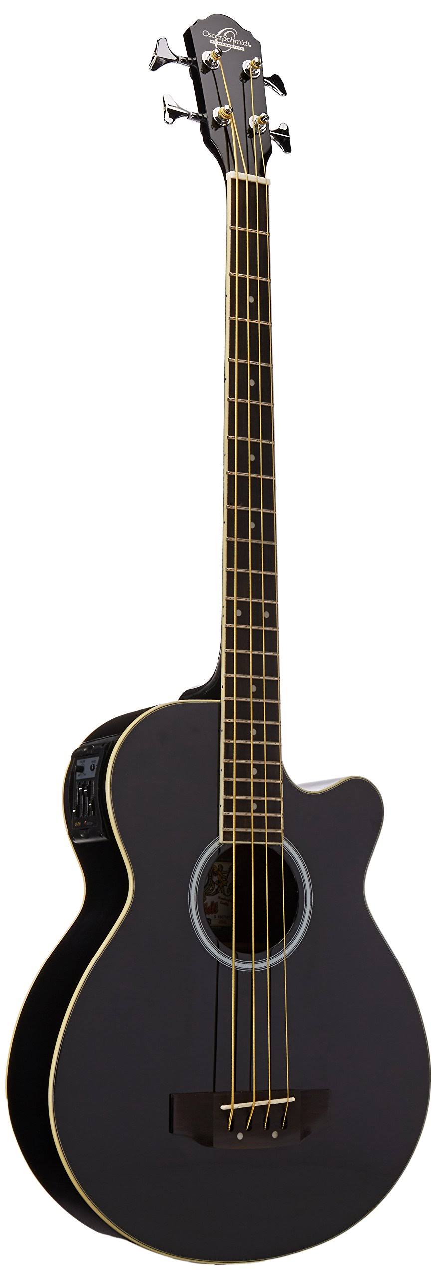Black Acoustic-Electric Bass with Gig Bag L268
