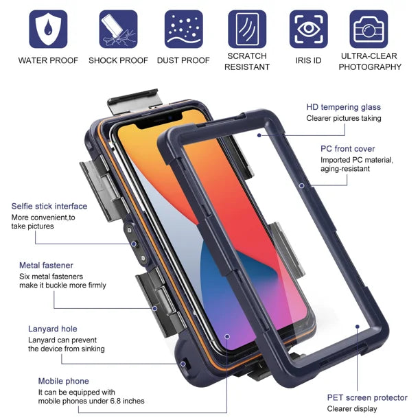 Waterproof Protective Case for Phones Up to 6.9 Inch Z65379