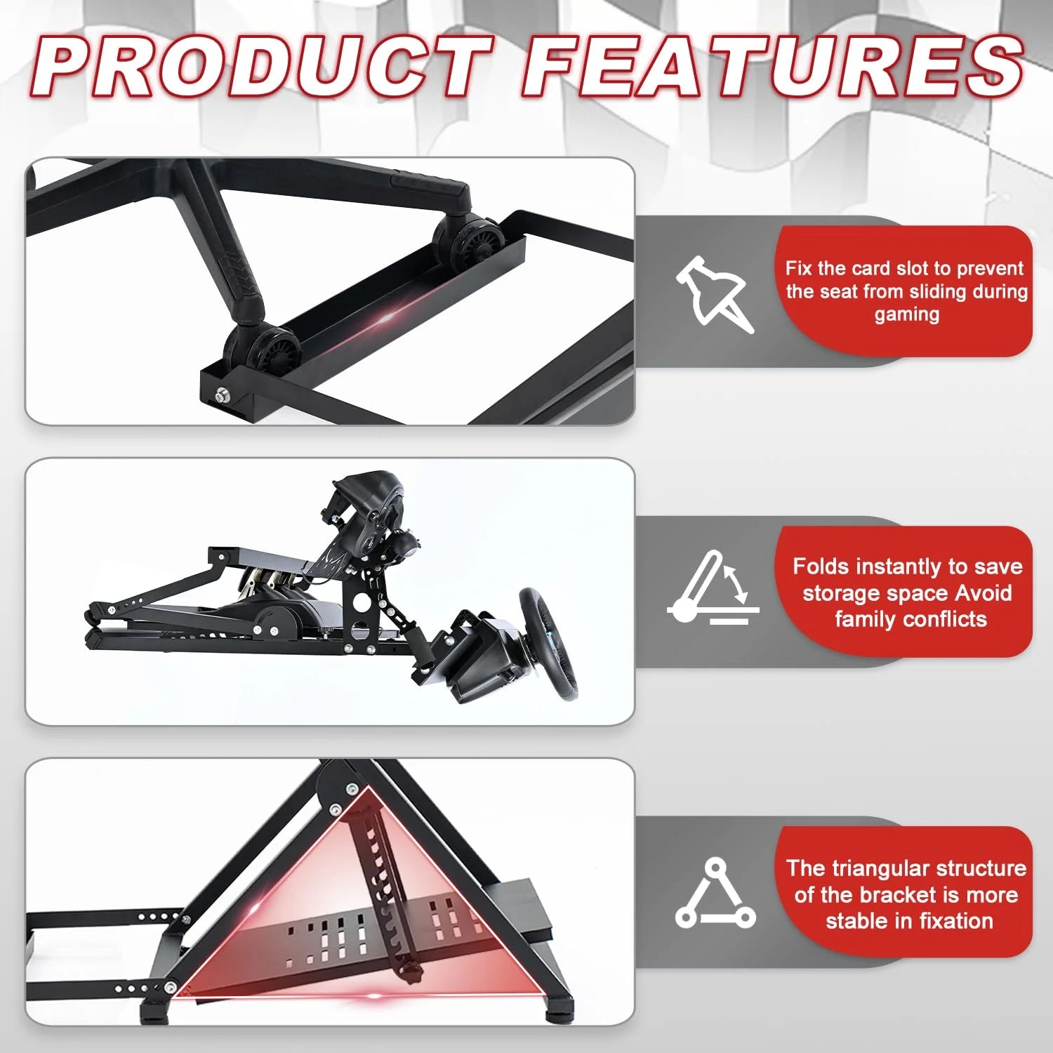 Foldable Racing Wheel Stand X13371