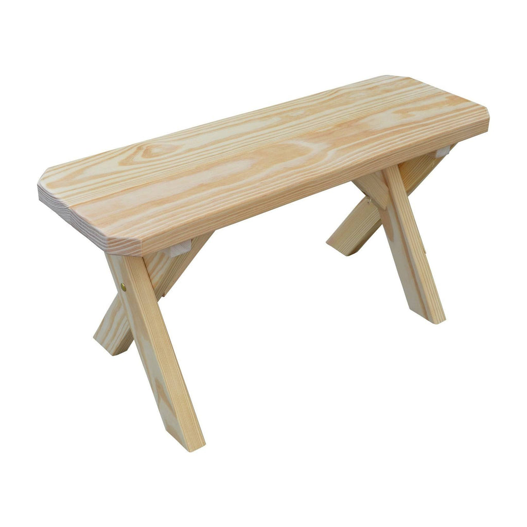 Pine Crossleg Bench G7168