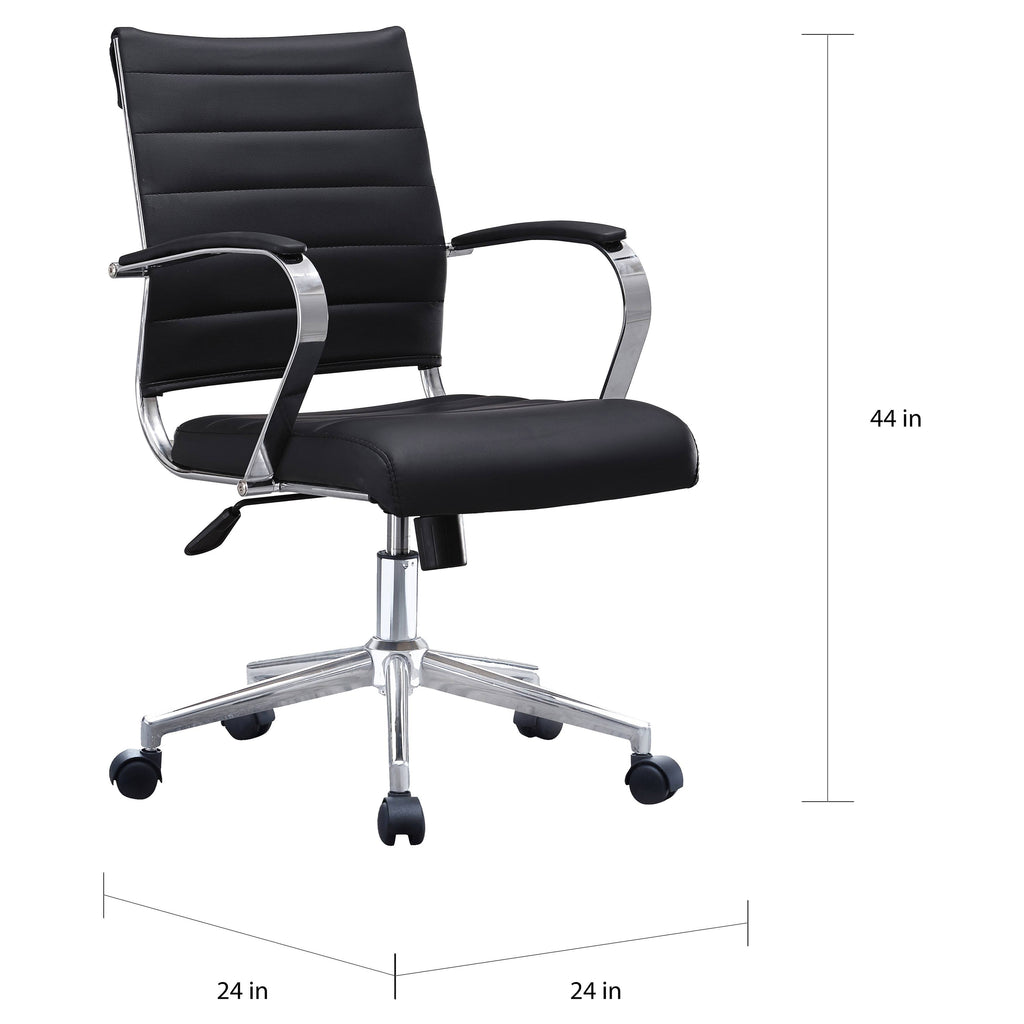 Brown PU Leather Swivel Tilt Executive Chair M45309