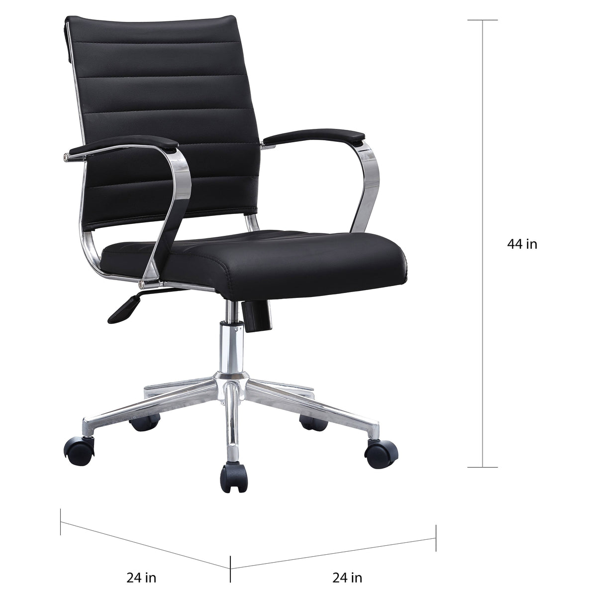 Brown PU Leather Swivel Tilt Executive Chair M45309