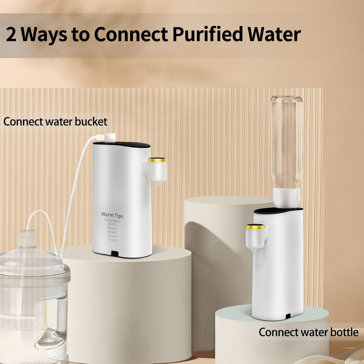 3s Instant Hot Water Dispenser Countertop with Touch Screen and Child Safety Lock O351110