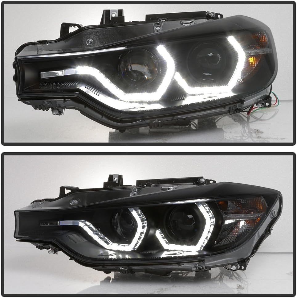 Black Smoke LED Projector Headlights for BMW F30 Sedan Y43135
