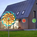 Catkin Spinner Outdoor Metal Wind Sculpture S378370