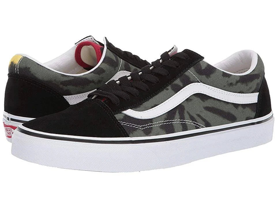 Multi/Black Tie Dye Old Skool Shoes T8028