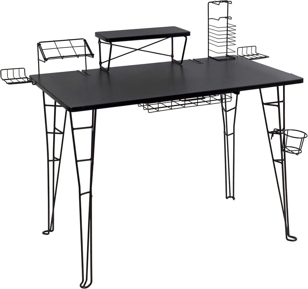 Gaming Desk with Monitor Stand and Cable Management J502242