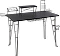 Gaming Desk with Monitor Stand and Cable Management J502242