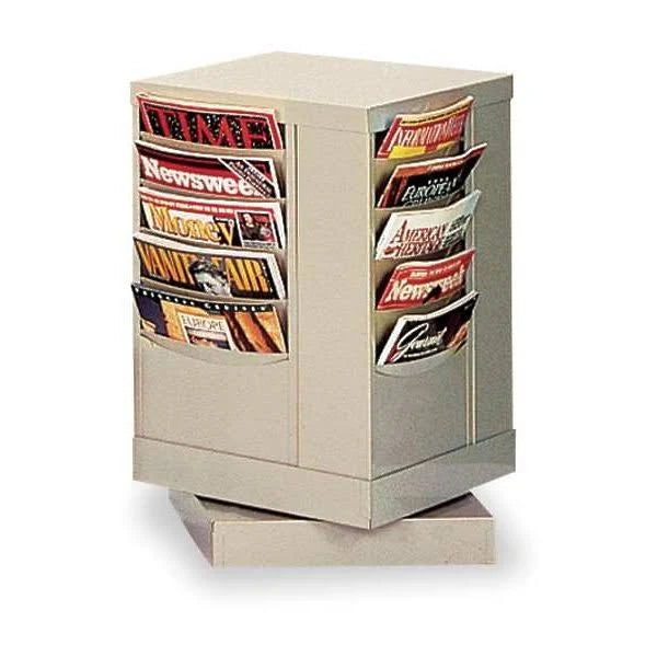 Tan Magazine Display, 20 Compartments Y3272