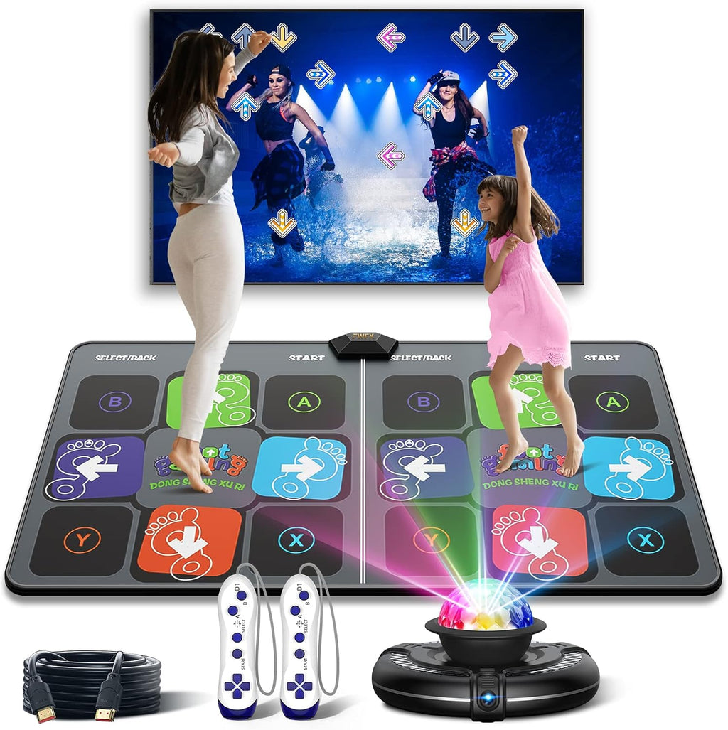 Dance Mat for TV, Wireless Musical Electronic Dance Mats with HD Camera, Double User Non-Slip Dance Step Pad T96608