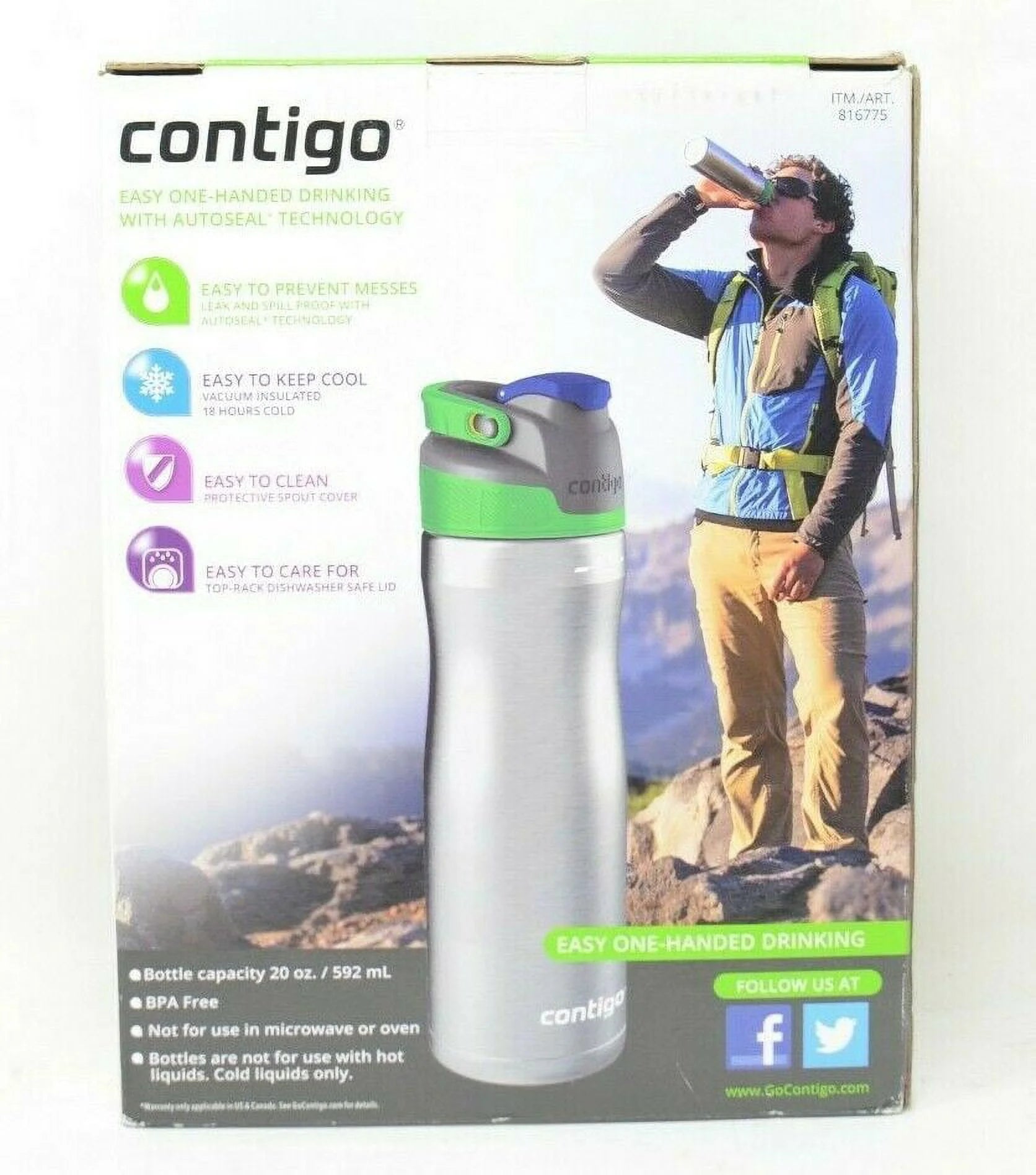 Stainless Steel Water Bottle (2 pack) J8277