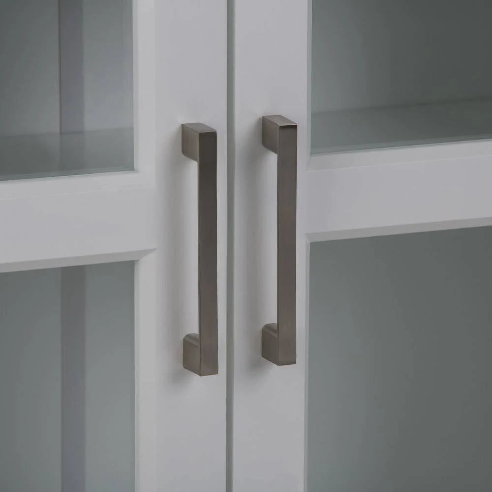 White Two-Door Bathroom Wall Cabinet C683