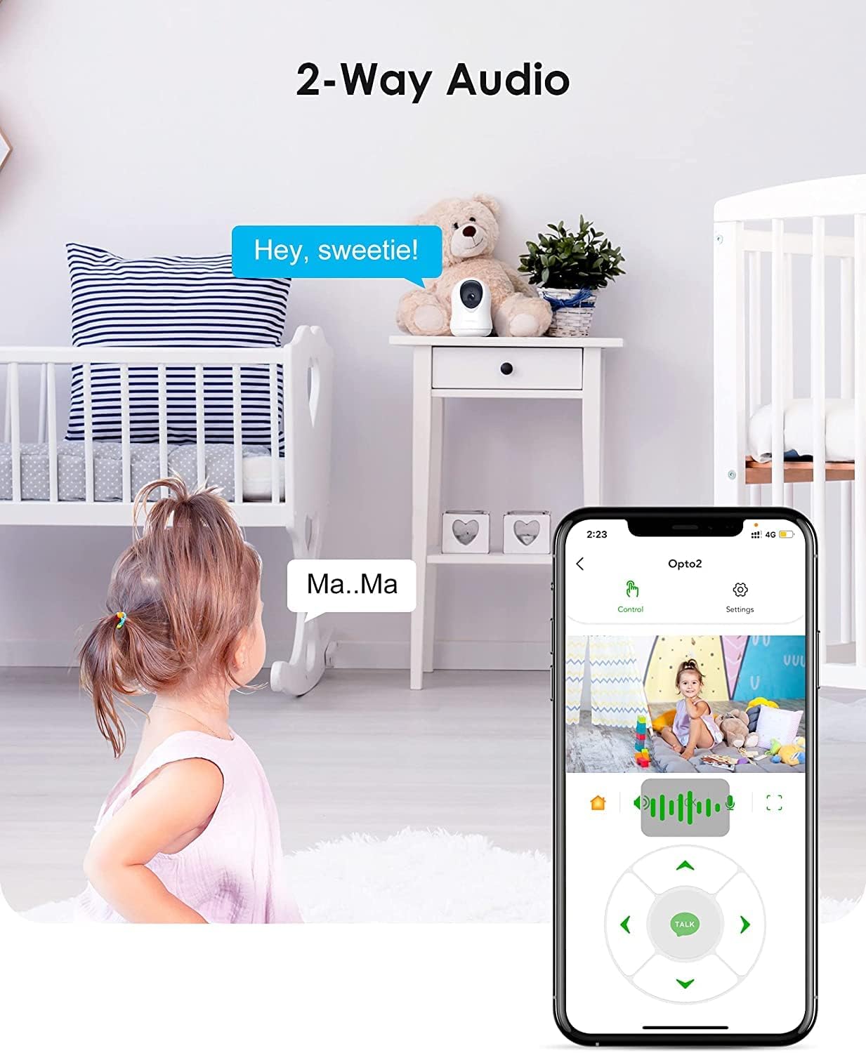 1080P HomeKit Indoor Security Camera with Night Vision and 2-Way Audio E684092