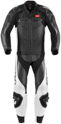 White-Black Leather Suit U437557