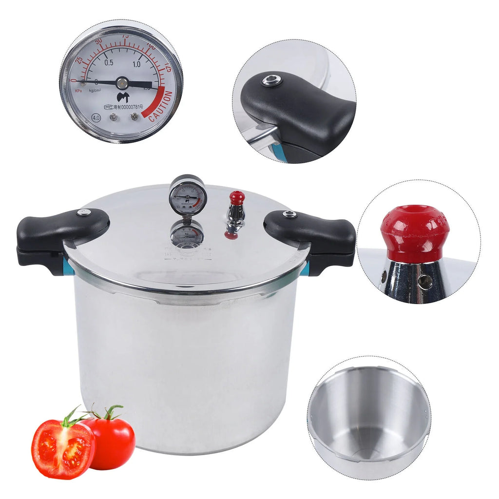22L Explosion-proof Aluminium Pressure Cooker Canner Pot N340