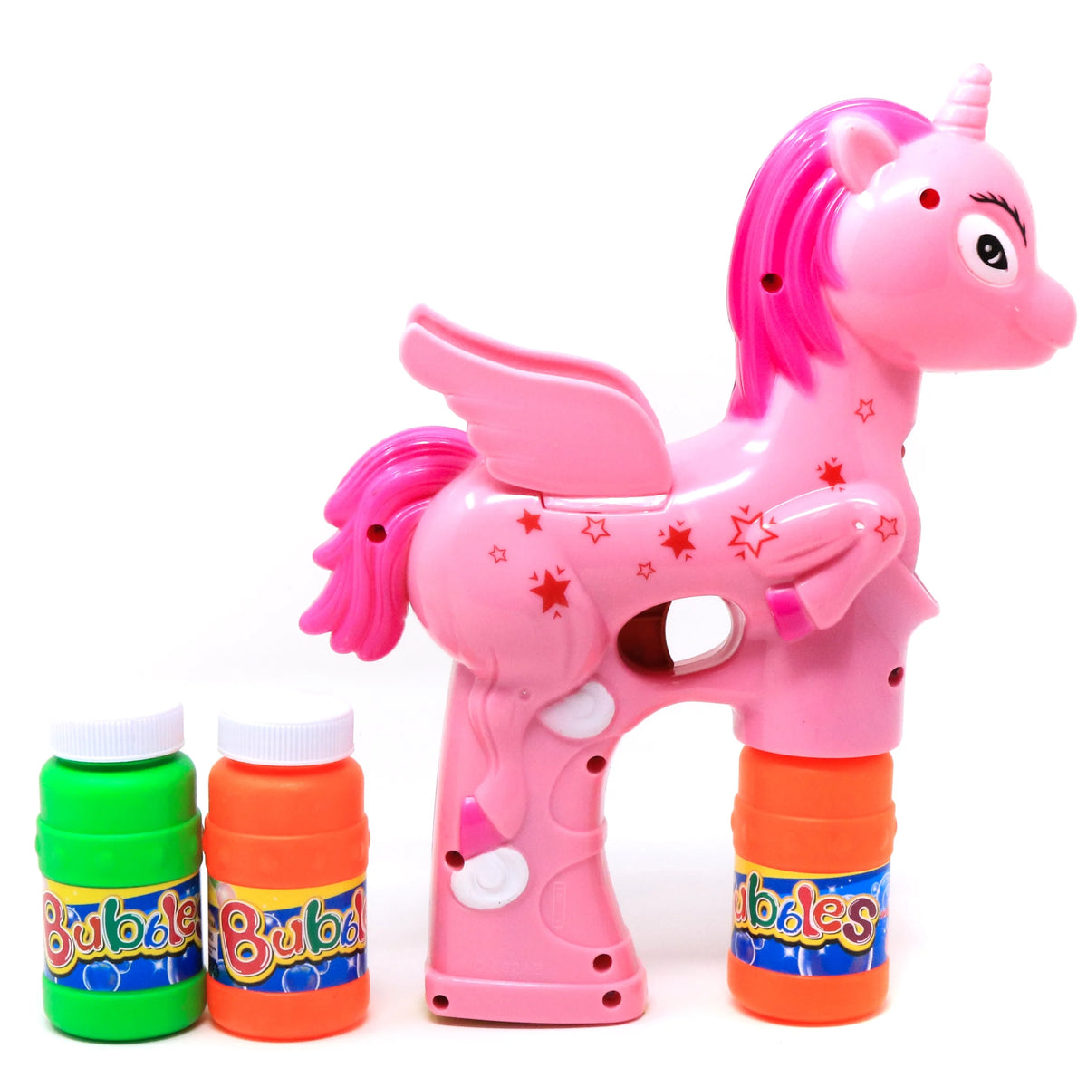 Pink Bubble Gun Blaster With LED, Music, Battery Operated I2434