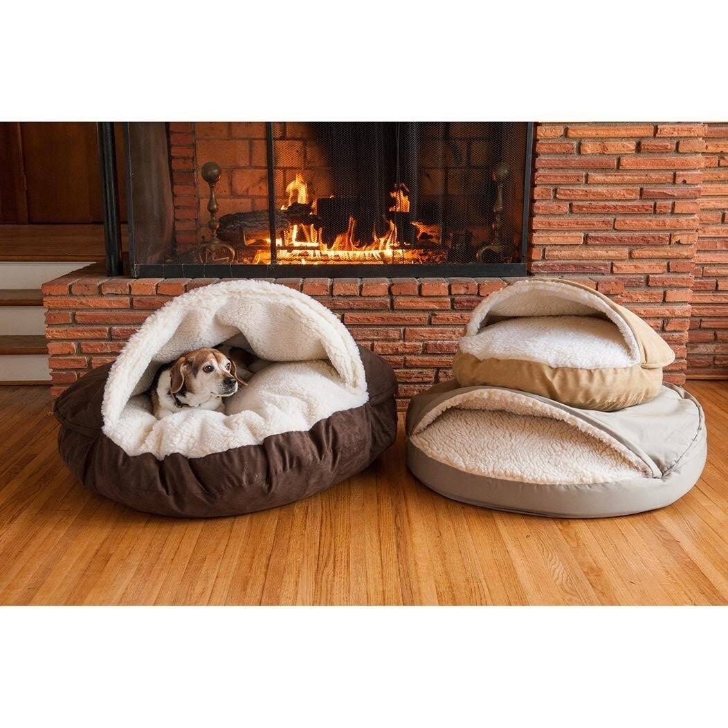 Orthopedic Micro Suede Pet Bed - Camel - Small O60592