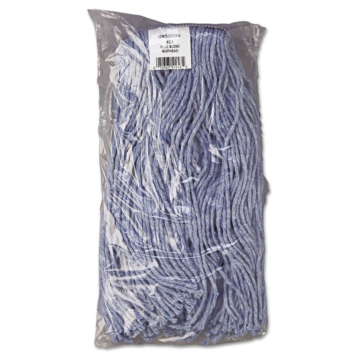 Blue Cotton-synthetic Fiber Cut-End Mop Head F515708