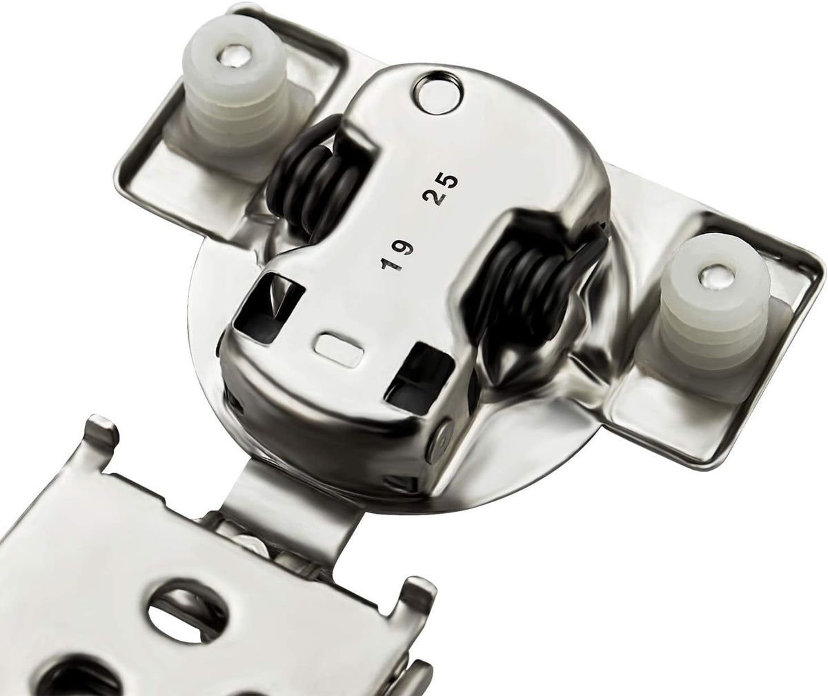 62 Pack 31 Pairs 1/2 inch Overlay Soft Close Satin Nickel Stainless Steel Concealed Hinges C519