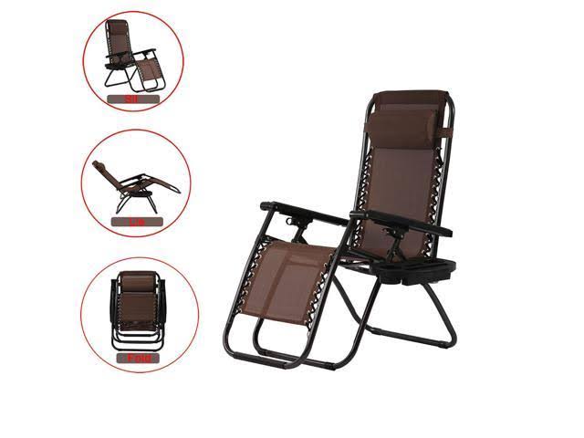Set of 2 Zero Gravity Reclining Folding Chairs V416