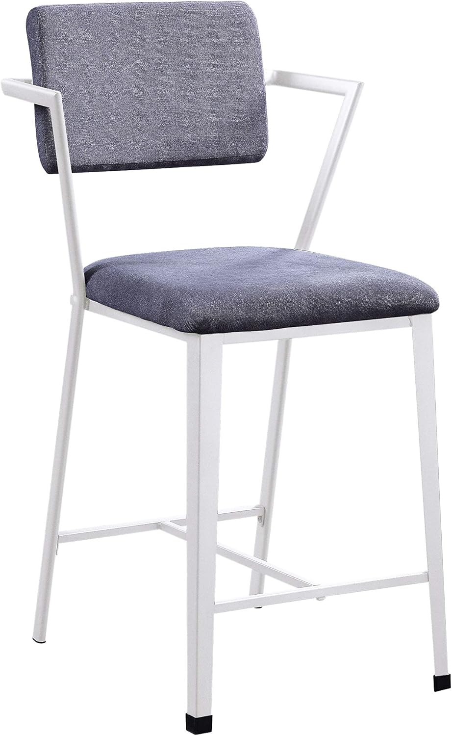Gray Fabric Counter Height Chair Set of 2 P8685
