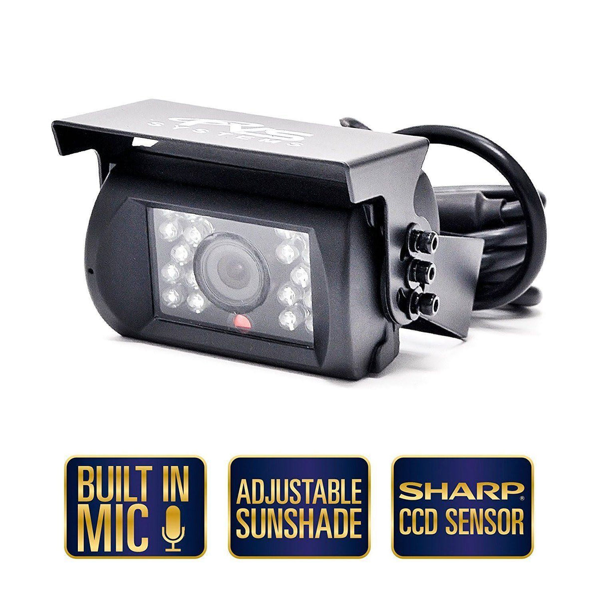 Black Backup Camera System with 7x22 Display E201