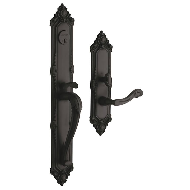 Satin Chrome Single Cylinder Mortise Handleset Trim U126475