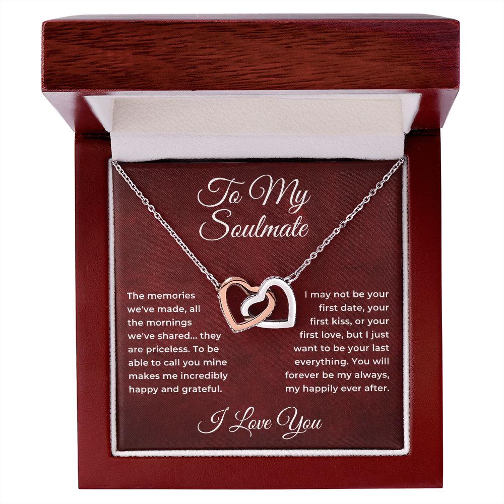 Interlocking Hearts Pendant Necklace I722379