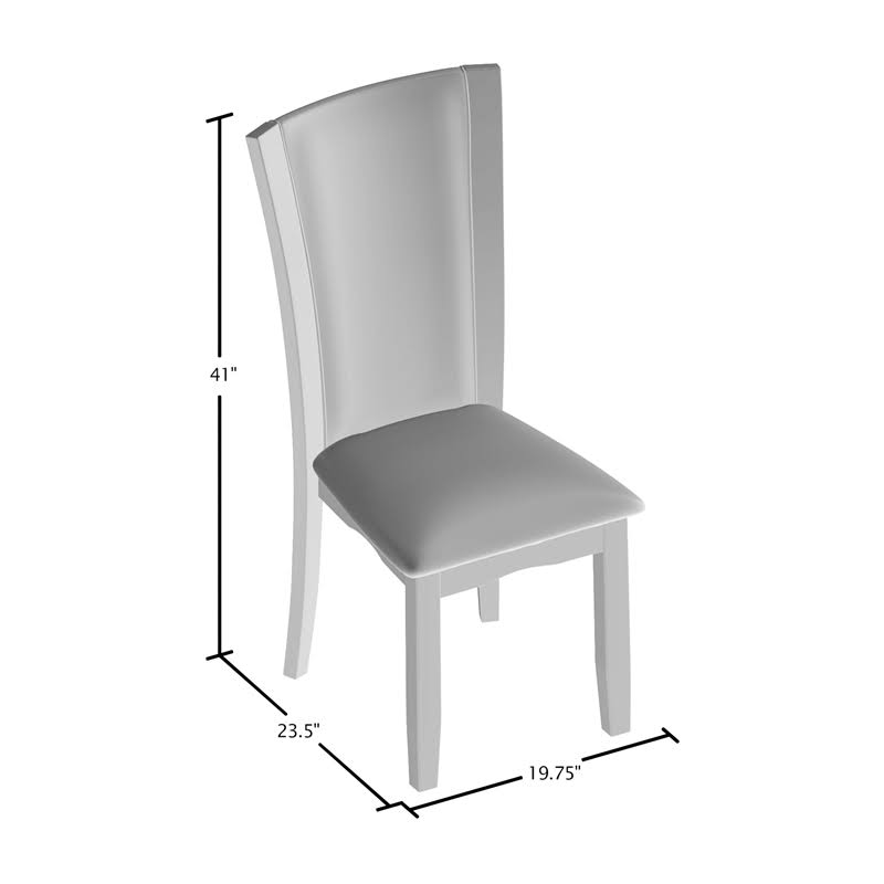 Set of 2 Faux Leather Dining Chair E3603