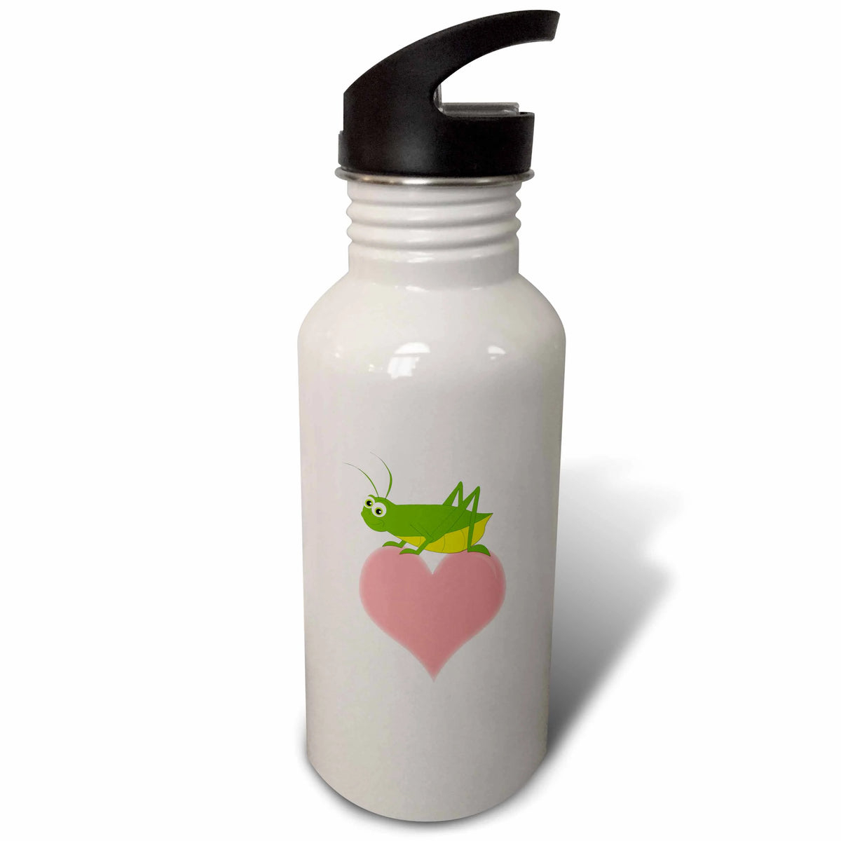 Pink Heart 21 oz Sports Water Bottle O5605